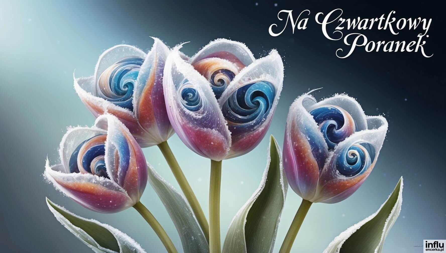 Abstrakcyjne tulipany na czwartkowy poranek