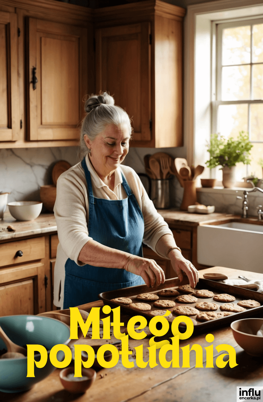 Kartka dla babci z życzeniami miłego popołudnia