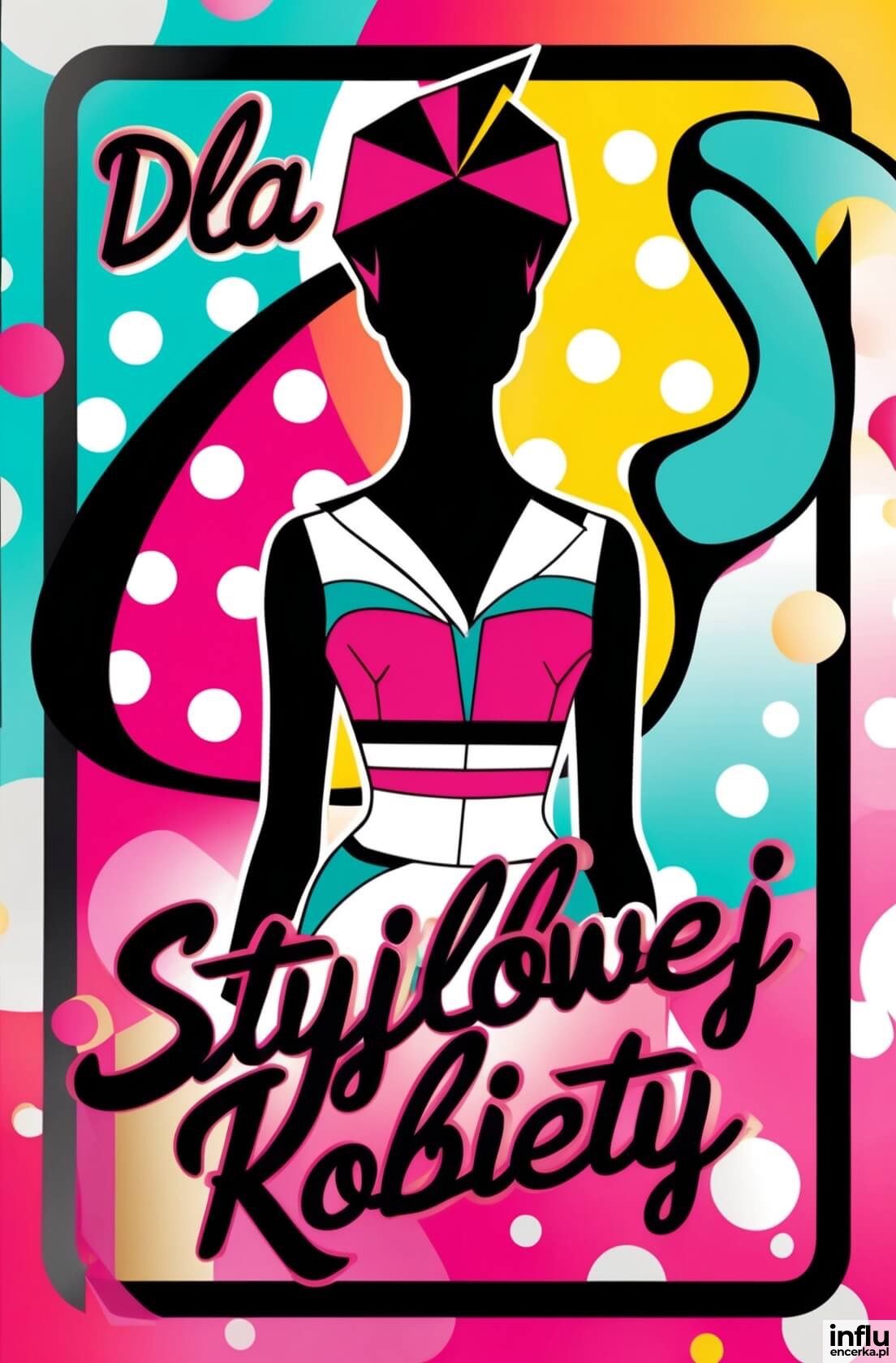 Kartka w stylu pop-art, dla modnej kobiety