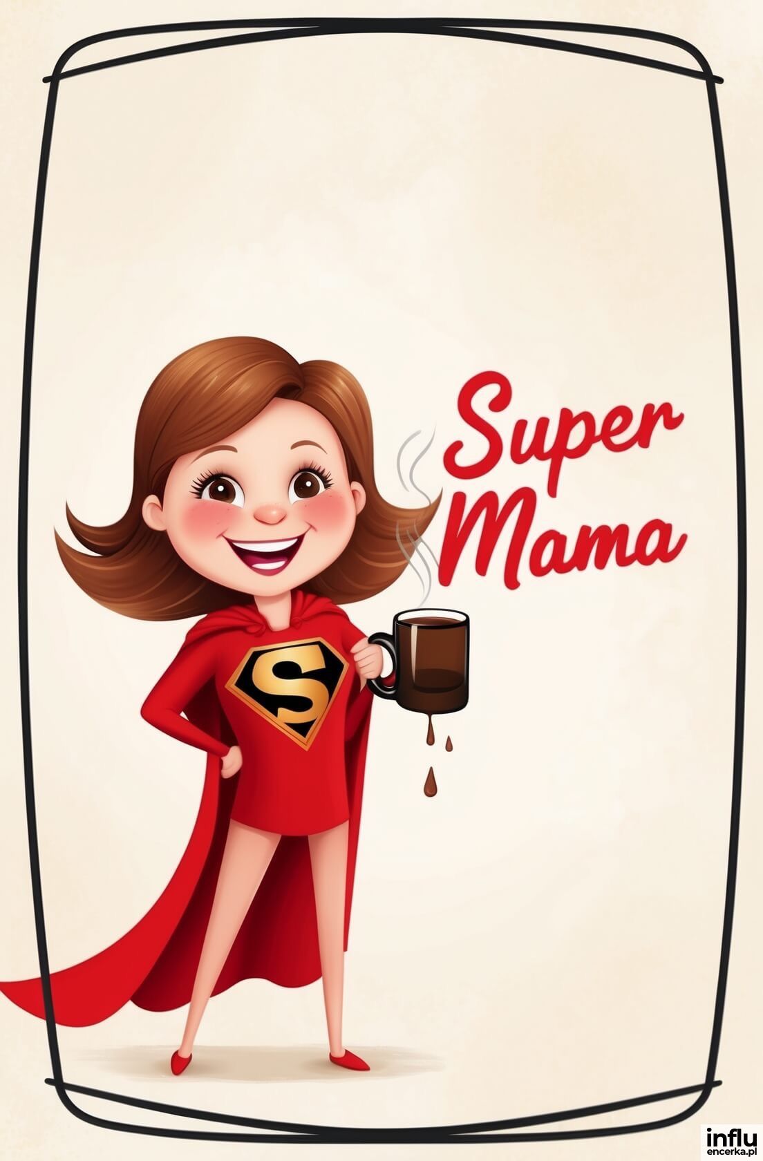 Kartka, mama superbohaterka