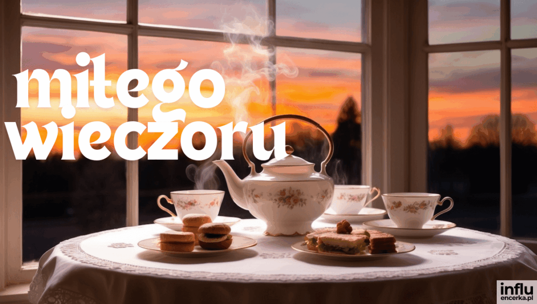 Kartka z napisem: miłego wieczoru