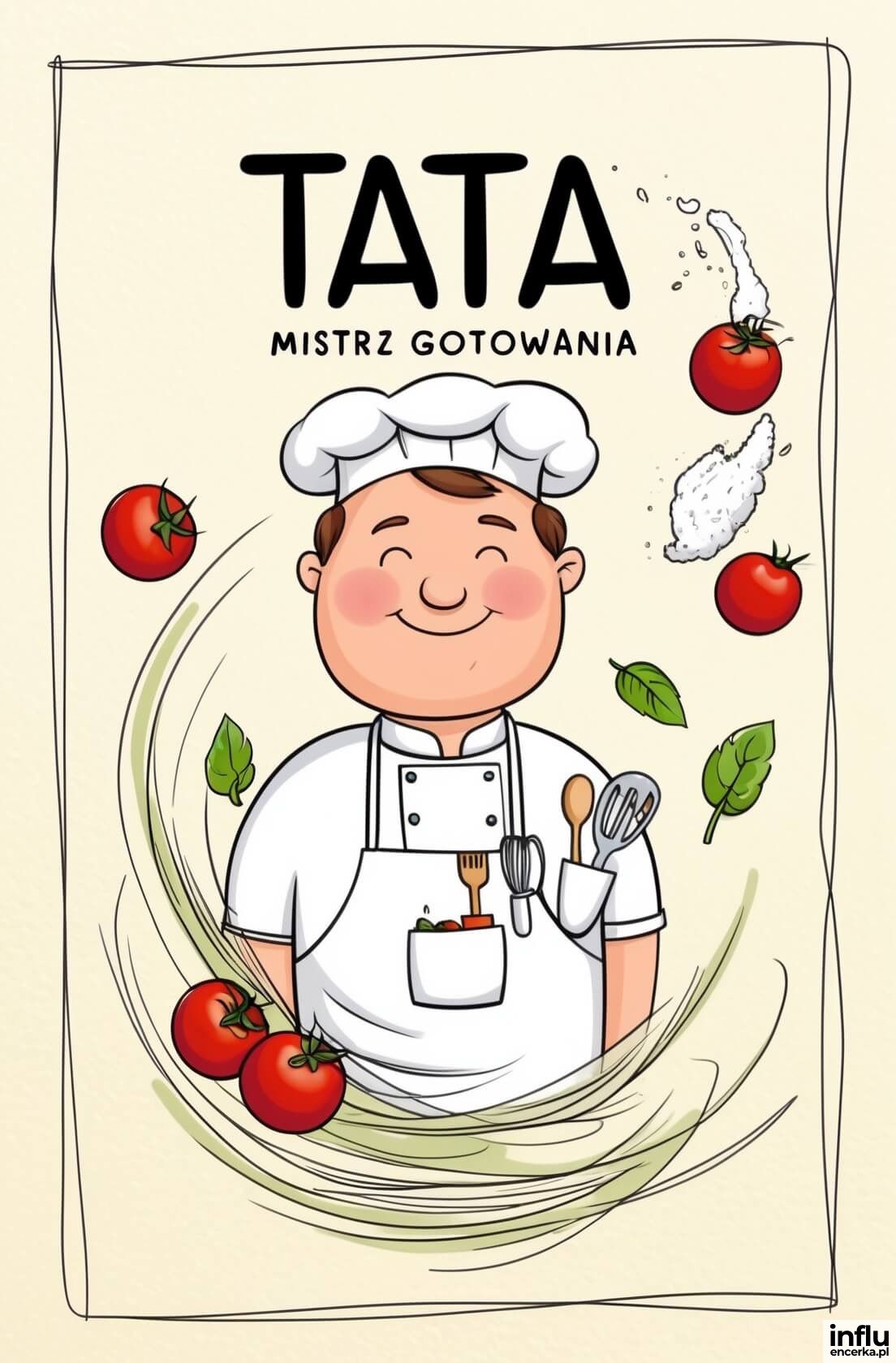 Kartka, tata mistrz gotowania