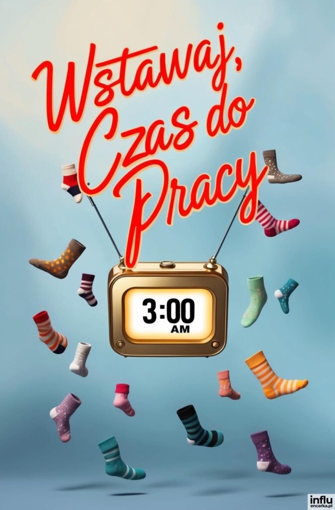 Retro telewizor z cyfrowym zegarem pokazującym „3:00 AM”