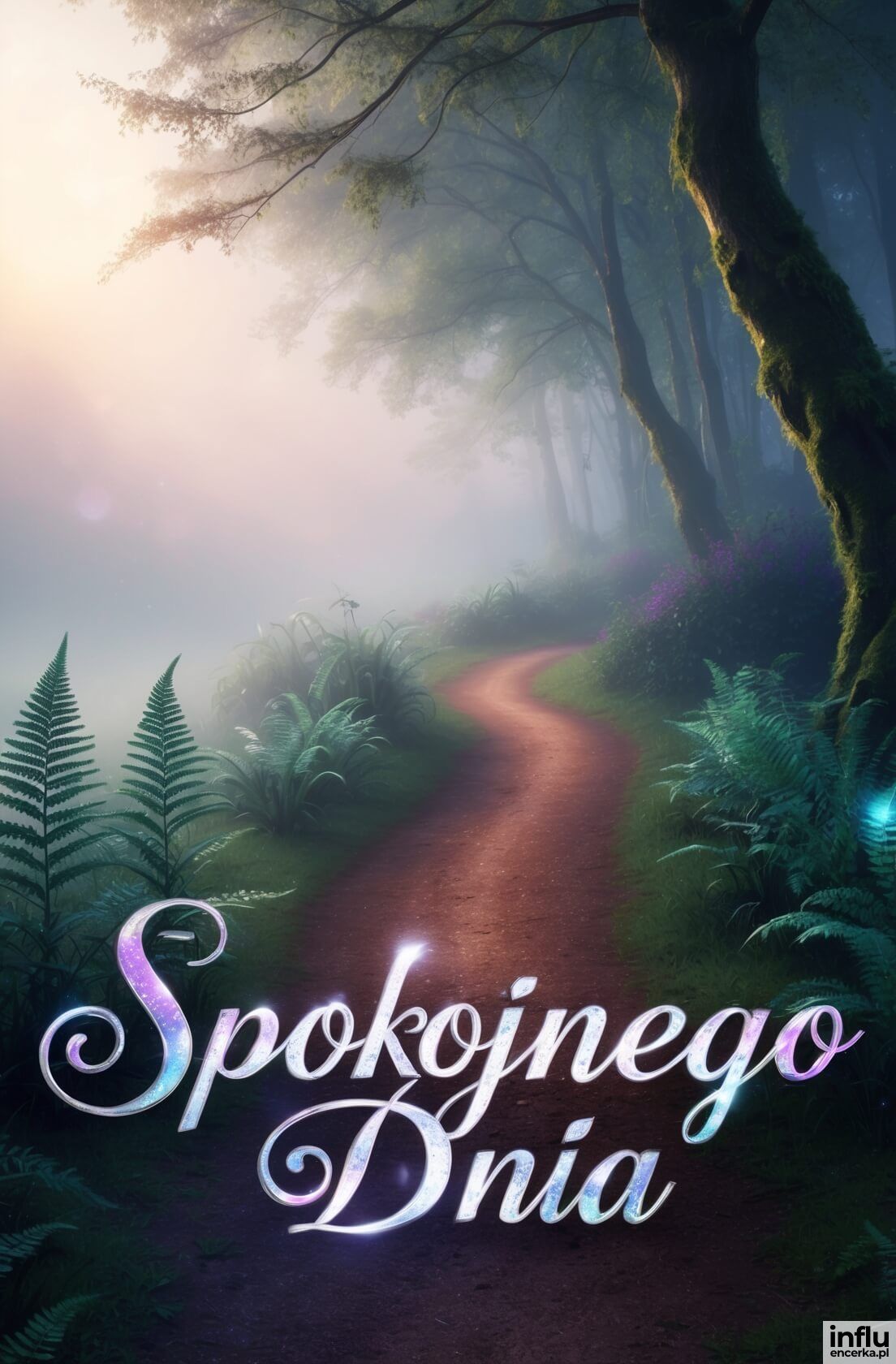 Mglisty lat, kartka na spokojny dzień