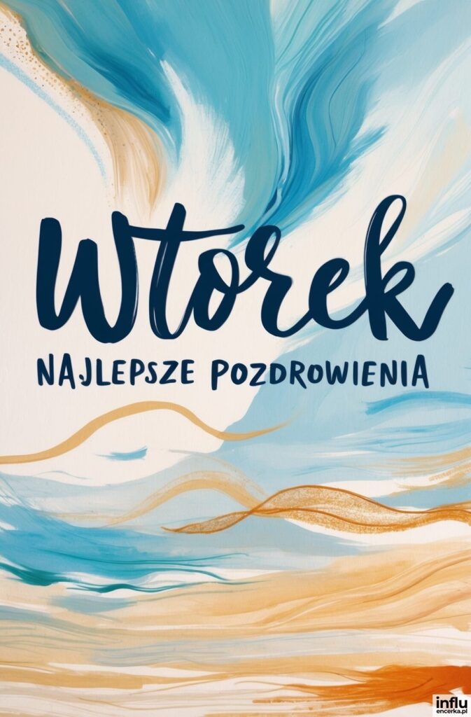 Niebo, styl abstrakcyjny, dzień dobry we wtorek