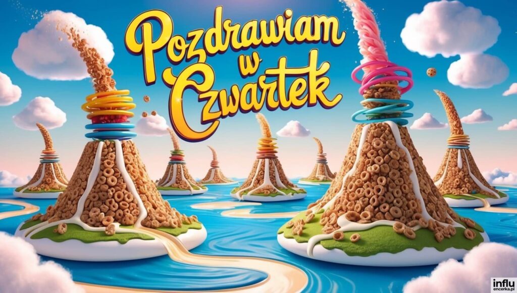 Wulkany z płatków śniadaniowych, pozdrawiam w czwartek