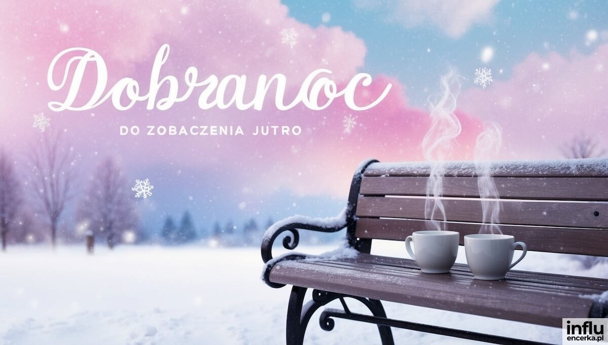 Zimowa kartka na dobranoc