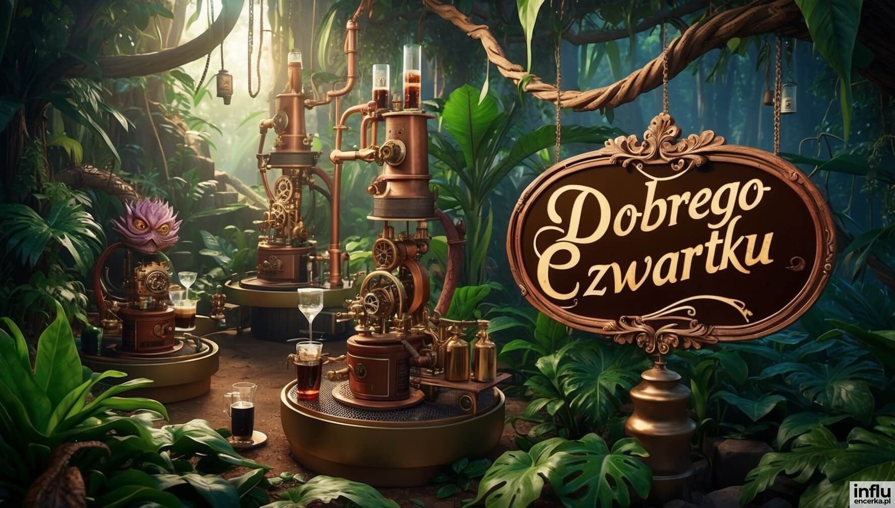 Kartka z życzeniami dobrego dnia na czwartek