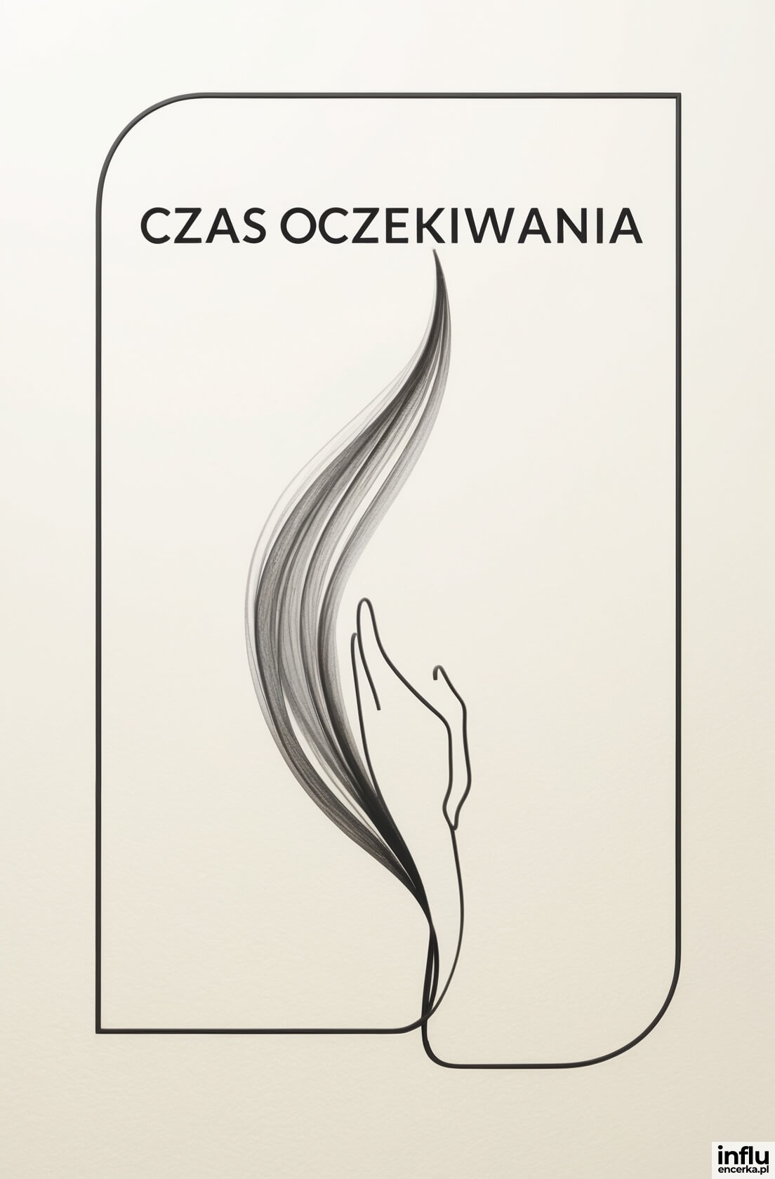 Minimalistyczna kartka na Środę Popielcową