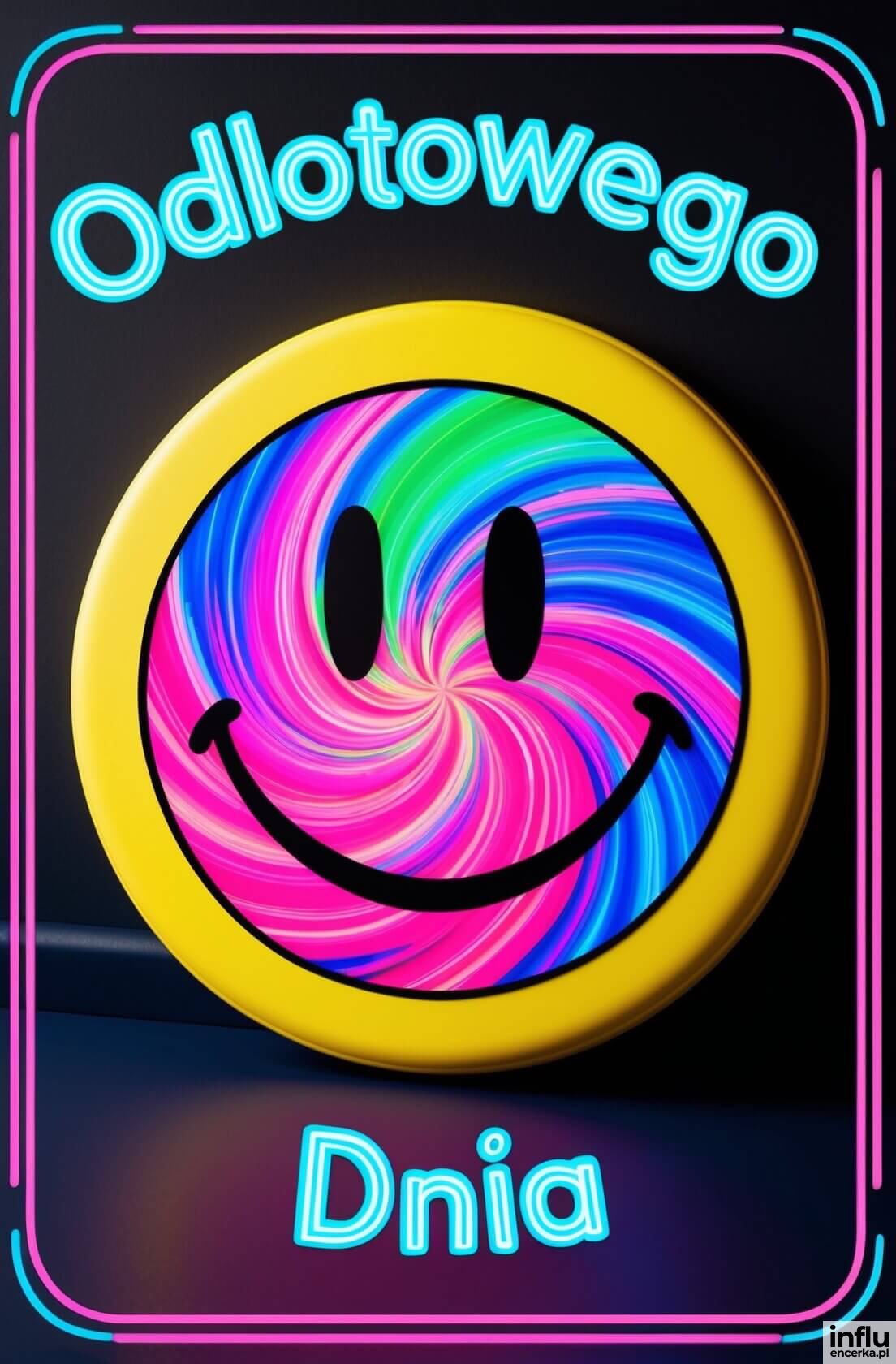 Kartka retro, uśmiech i życzenia odlotowego dnia