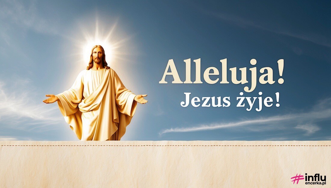 Religijne życzenia wielkanocne, Alleluja, Jezus żyje
