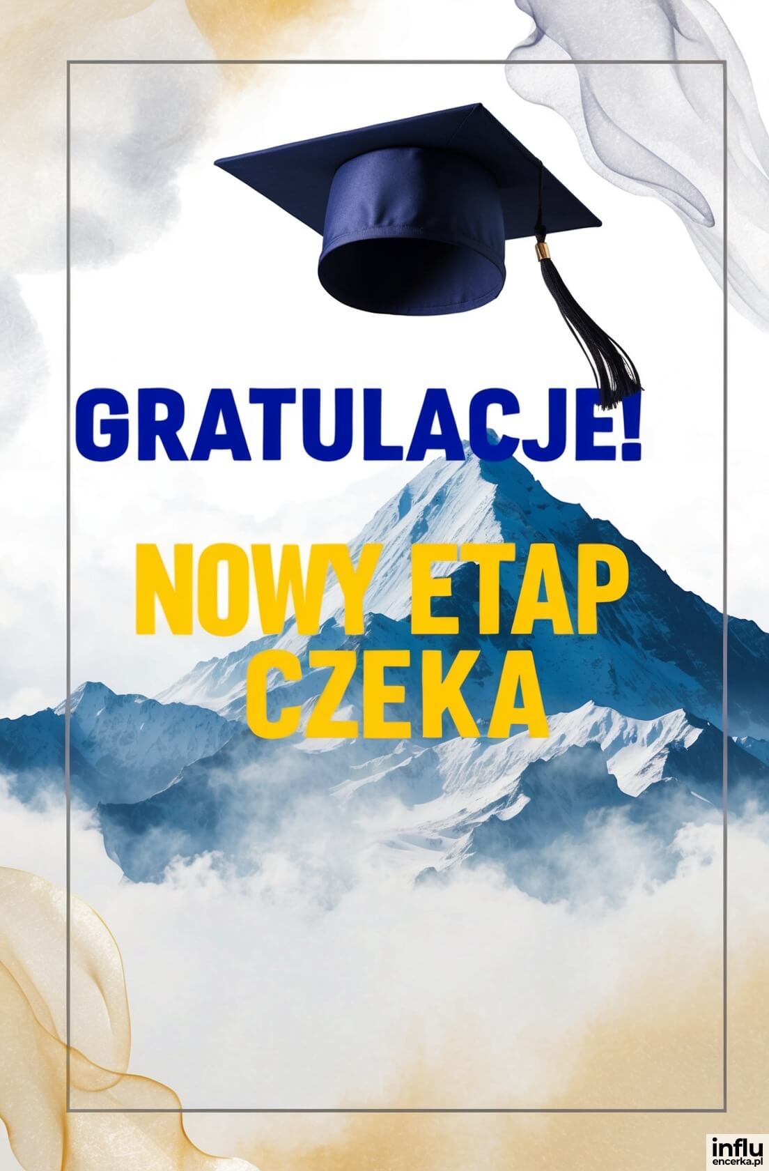 Biret na tle górskich szczytów, Gratulacje, nowy etap czeka