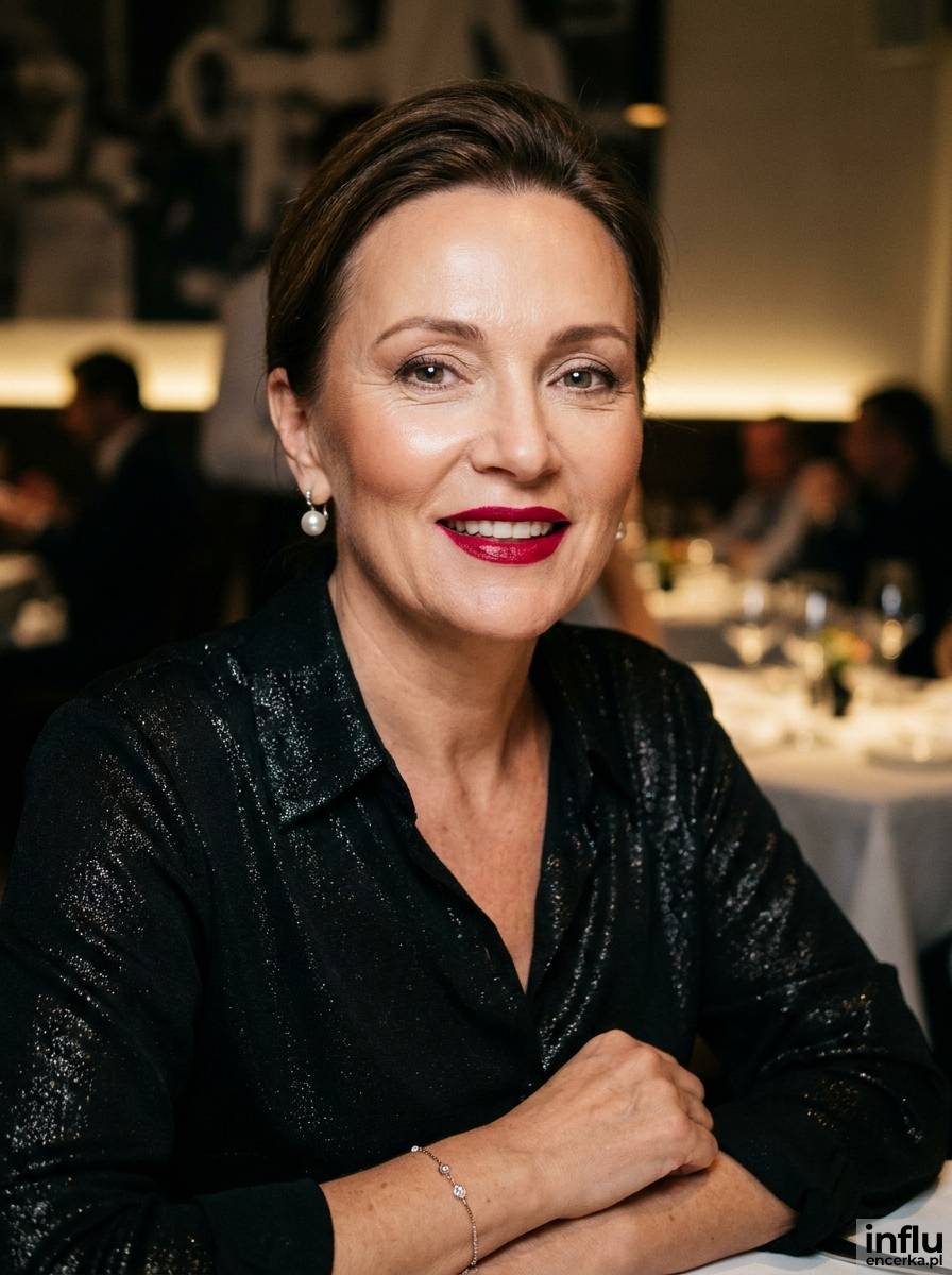 Glamour z czerwoną szminką jako makijaż na urodziny w gronie rodziny