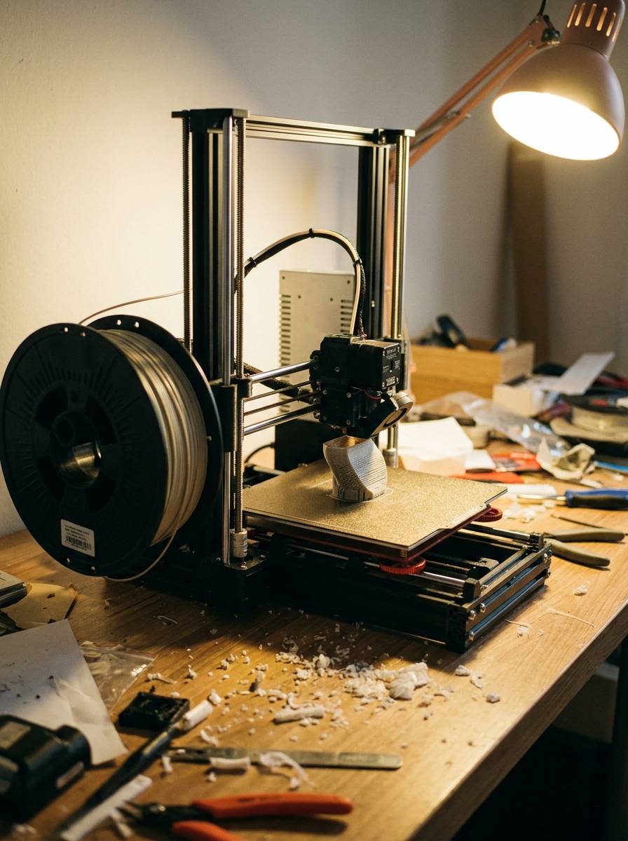 Drukarka 3D drukująca przedmiot jako prezent zbiorowy dla kilku osób
