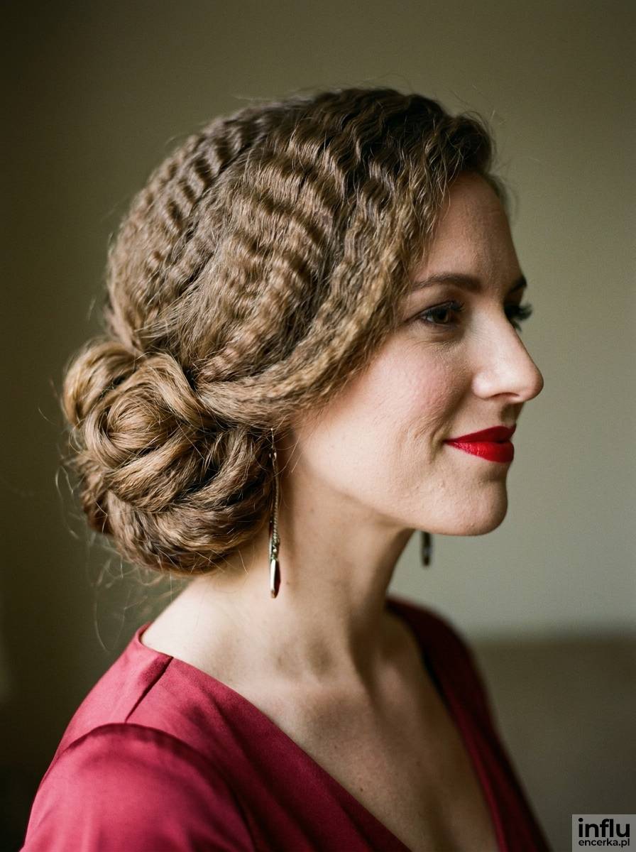 Upięcie glamour w stylu retro Hollywood na wesele