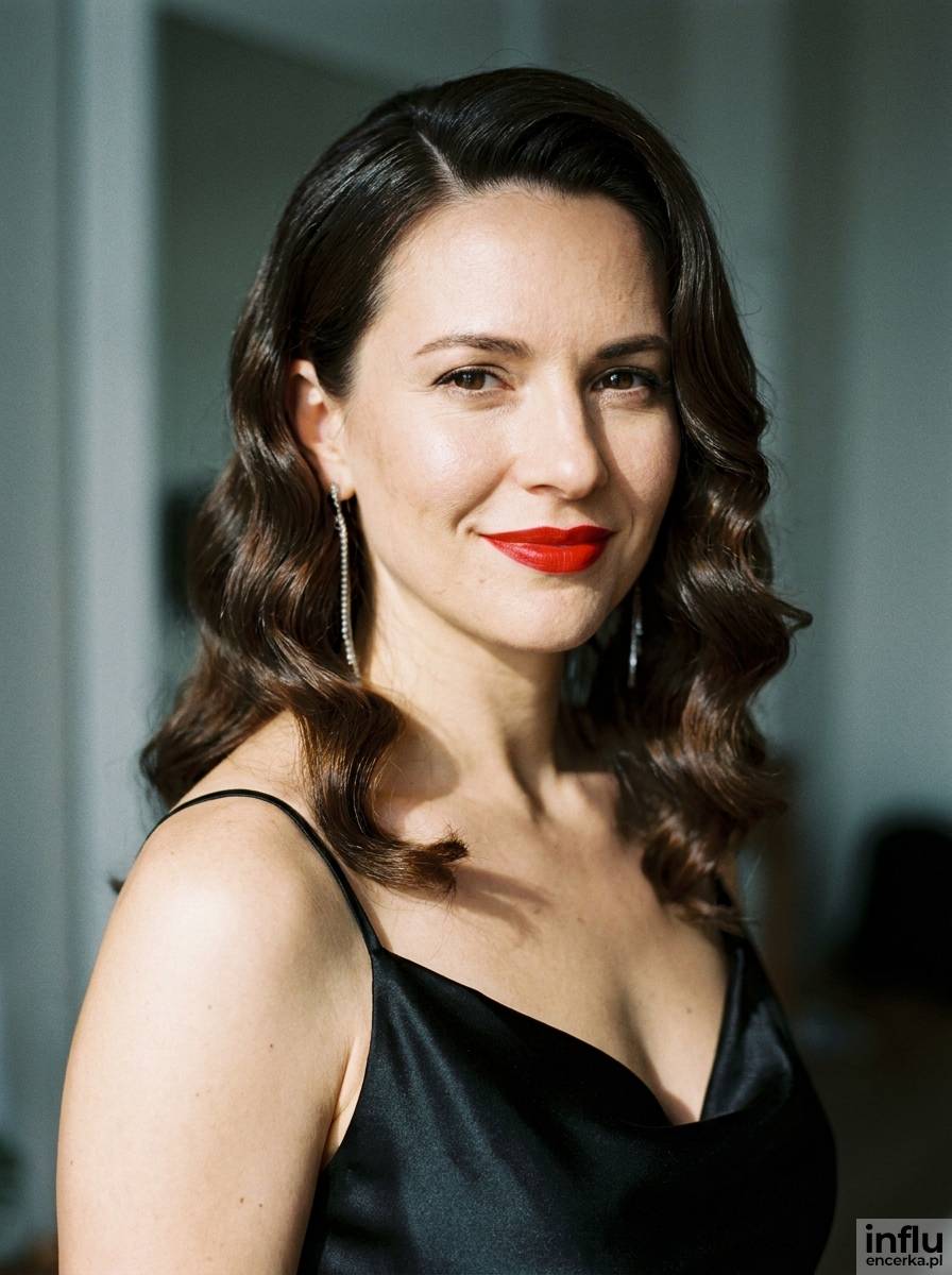 Fale w stylu Hollywood jako eleganckie loki na wesele na włosach średniej długości