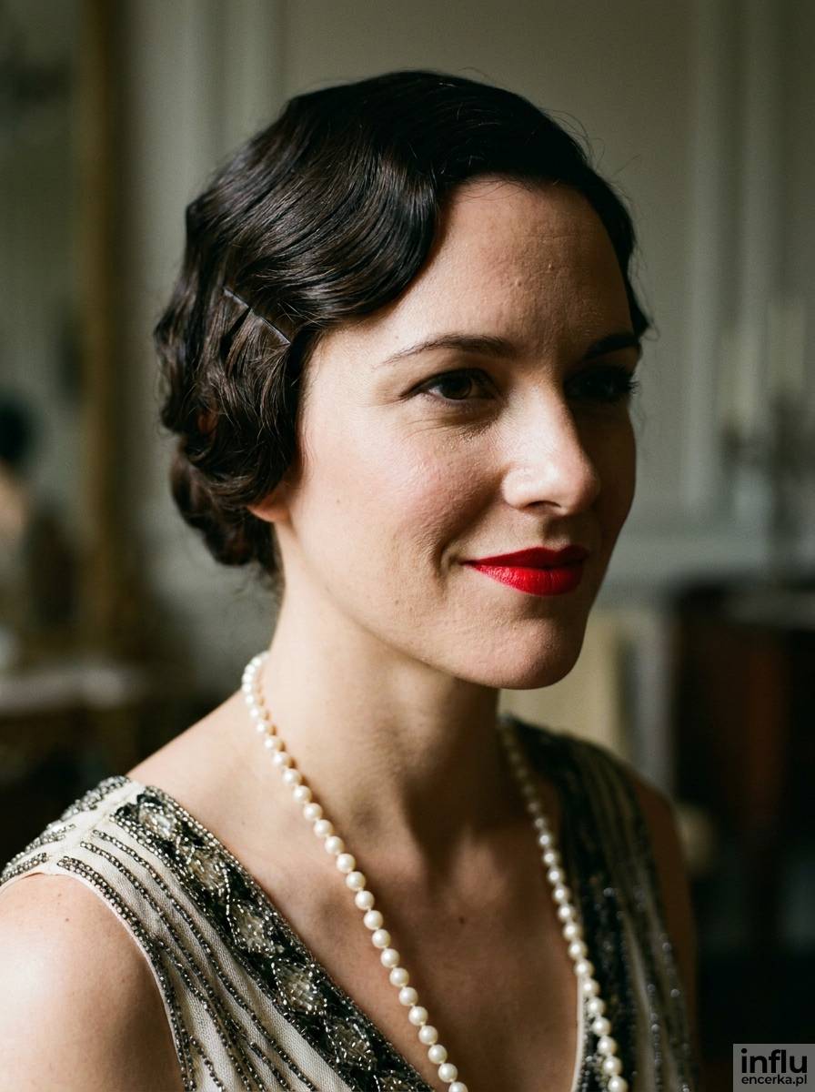 Retro fale finger waves jako fryzura na wesele vintage