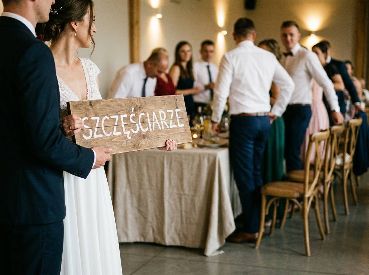 Zabawa Jak dobrze znacie gości z tabliczkami na weselu