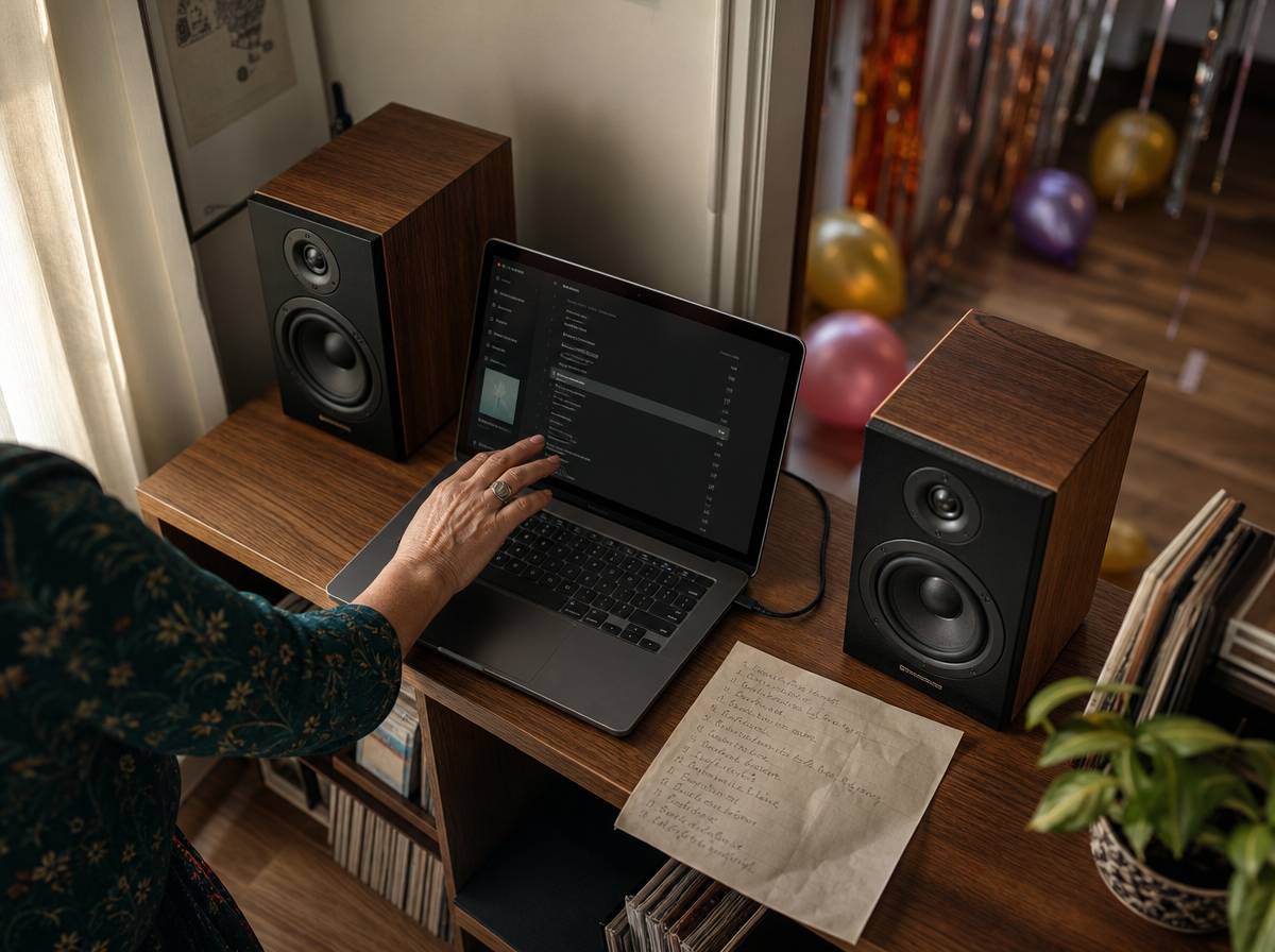 Domowa playlista muzyczna przygotowana samodzielnie na przyjęcie 50 urodzin