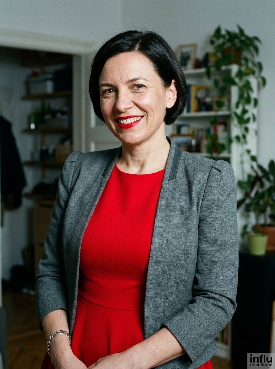 Żakiet ze strukturą do prostej trapezowej sukienki na wesele